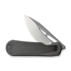 WE Baloo Flipper Folding Knife Gray/Dark Green Titanium/Micarta Inlay Handle 20CV Drop Point Plain Edge Silver Bead Blast Finish WE21033-4 -We Knife 05eb9037 8e2e 4179 a304 de7be8d8206b 27557.1660087531