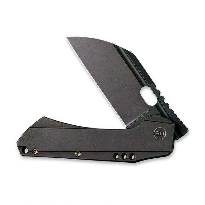WE Roxi 3 Folding Knife Black Titanium Handle S35VN Plain Edge Black Stonewash Finish WE19072-2 5 WE Roxi 3 Folding Knife Black Titanium Handle S35VN Plain Edge Black Stonewash Finish WE19072-2 - Image 3