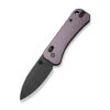 WE Banter 2 Folding Knife Purple Aluminum Handle S35VN Plain Edge Black Stonewash Finish WE23075-2