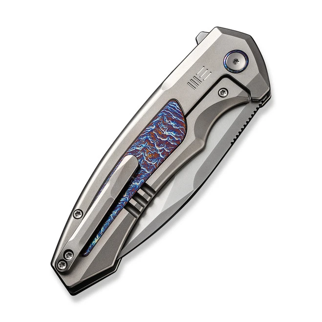 WE Hyperactive Folding Knife Flame Titanium Handle Vanax Drop Point Plain Edge Polished Bead Blast Finish WE23030-1 7 WE Hyperactive Folding Knife Flame Titanium Handle Vanax Drop Point Plain Edge Polished Bead Blast Finish WE23030-1 - Image 5