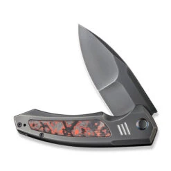 WE Hyperactive Folding Knife Polished Gray Orange Peel Lava Flow Fat Carbon Fiber Handle Vanax Drop Point Plain Edge Polished Gray Finish WE23030-2 -We Knife 0c5a4c74 816f 4bf1 abbf 501dda0879a1 63273.1704297448