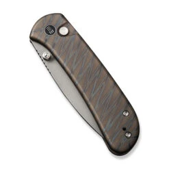 WE Qubit Folding Knife Tiger Stripe Titanium Handle 20CV Drop Point Plain Edge Gray Stonewash Finish WE22030F-4 -We Knife 165f3389 c9aa 48ff a2a5 72d9e9b657a6 73384.1706022241
