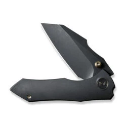 WE High-Fin Folding Knife Black Titanium Handle 20CV Plain Black Blade WE22005-1 -We Knife 1a83648c fb24 43fb a0c5 4e961c4cc54a 09328.1666202151