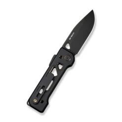 WE Tyro Folding Knife Black/Golden Titanium Folding Knife 20CV Plain Edge Black Stonewash Finish WE24001-1 -We Knife 24 2 60501.1729714592