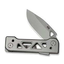 (Uneven Grind) Open Box / Return WE Tyro Folding Knife Gray Titanium Folding Knife 20CV Plain Edge Stonewash Finish WE24001-2 -We Knife 24w 3 81509.1729715342.1280.1280 27558.1747320539