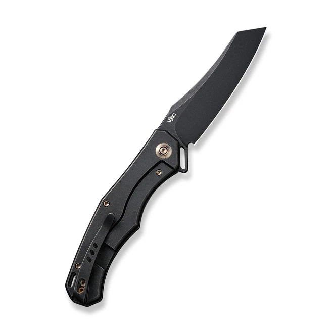 WE RekkeR Folding Knife Black Titanium Handle 20CV Reverse Tanto Plain Edge Black Stonewash Finish WE22010G-1 5 WE RekkeR Folding Knife Black Titanium Handle 20CV Reverse Tanto Plain Edge Black Stonewash Finish WE22010G-1 - Image 3
