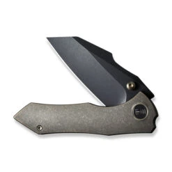 WE High-Fin Folding Knife Bronze Titanium Handle 20CV Plain Black Blade WE22005-2 -We Knife 29fcf1b1 9945 42cc 9ac4 ba98e328a90f 64025.1666202810