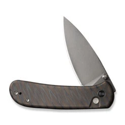 WE Qubit Folding Knife Tiger Stripe Titanium Handle 20CV Drop Point Plain Edge Gray Stonewash Finish WE22030F-4 -We Knife 2b6042a9 6128 4674 afdd 53eff3779ffa 37932.1706022241