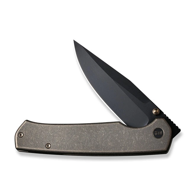 WE Evoke Folding Knife Bronze Titanium Handle 20CV Clip Point Plain Edge Black Stonewash Finish WE21046-2 5 WE Evoke Folding Knife Bronze Titanium Handle 20CV Clip Point Plain Edge Black Stonewash Finish WE21046-2 - Image 3