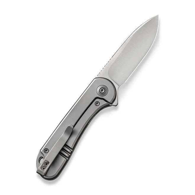 WE Elementum Folding Knife Gray Titanium Handle 20CV Plain Edge Satin Finish WE18062X-1 4 WE Elementum Folding Knife Gray Titanium Handle 20CV Plain Edge Satin Finish WE18062X-1 - Image 2