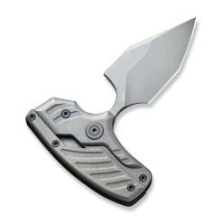 WE Typhoeus Folding Knife Gray Titanium Handle 20CV Dagger Plain Edge Gray Stonewash Finish WE21036B-2 -We Knife 32df4048 b4ba 474d af9b 89fc95127ef4 07006.1662563184
