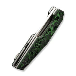 WE OAO Folding Knife Gray/Green/Black Titanium Jungle Wear Fat Carbon Fiber Handle 20CV Clip Point Plain Edge Hand Rubbed Satin Finish WE23001-3 -We Knife 3cd2089a 6832 4943 b591 a0388c6748d4 37897.1704305458