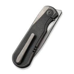 WE Baloo Flipper Folding Knife Gray/Dark Green Titanium/Micarta Inlay Handle 20CV Drop Point Plain Edge Silver Bead Blast Finish WE21033-4 -We Knife 3d211f63 713c 4ed0 b7b8 a34b466e20d3 68959.1660087532