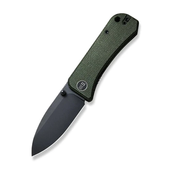 WE Banter Folding Knife Green Micarta Handle S35VN Drop Point Plain Edge Stonewash Finish 2004J 3 WE Banter Folding Knife Green Micarta Handle S35VN Drop Point Plain Edge Stonewash Finish 2004J