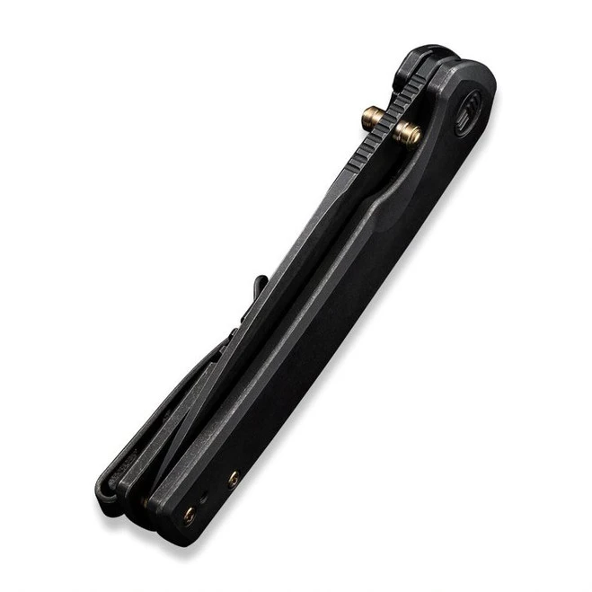 Discontinued WE Subjugator Folding Knife Black Titanium Handle 20CV Plain Edge Black Stonewash Finish WE21014C-5 8 Discontinued WE Subjugator Folding Knife Black Titanium Handle 20CV Plain Edge Black Stonewash Finish WE21014C-5 - Image 6