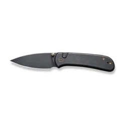 WE Qubit Folding Knife Black Titanium Handle 20CV Drop Point Plain Edge Black Stonewash Finish WE22030F-1 -We Knife 50431e82 9207 4b0c b87f 356e67feffa7 28543.1705961831