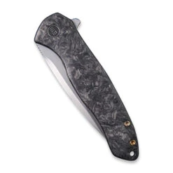 WE Knife Kitefin Frame Lock Knife Black Marble CF + Ti Handle Plain S35VN Blade 2001A -We Knife 655852fe 8b39 4f01 a949 f2df046541d2 19600.1583777539