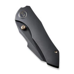 WE High-Fin Folding Knife Black Titanium Handle 20CV Plain Black Blade WE22005-1 -We Knife 6b780010 7a60 4d0e ba35 a90f32dfe3a7 62322.1666202151