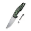 WE OAO Folding Knife Gray/Green/Black Titanium Jungle Wear Fat Carbon Fiber Handle 20CV Clip Point Plain Edge Hand Rubbed Satin Finish WE23001-3 -We Knife 6c67e7ce 4711 483f 81d8 eb69b3ce5be3 22383.1704305453