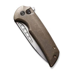 WE Mini Malice Folding Knife Bronze Titanium Handle 20CV Drop Point Plain Edge Silver Bead Blast Finish WE054BL-4 12 WE Mini Malice Folding Knife Bronze Titanium Handle 20CV Drop Point Plain Edge Silver Bead Blast Finish WE054BL-4 -We Knife 6c8a21bb 593a 478d 9675 0aec2ed9238d 52260.1653587188
