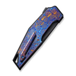 WE OAO Folding Knife Black/Purple/Gold/Blue Titanium/Timascus Handle 20CV Clip Point Plain Edge Black Stonewash Bevels/Black Brushed Flats Finish WE23001-4 16 WE OAO Folding Knife Black/Purple/Gold/Blue Titanium/Timascus Handle 20CV Clip Point Plain Edge Black Stonewash Bevels/Black Brushed Flats Finish WE23001-4 -We Knife 6fe028e3 9554 4405 af99 a18bfb038414 49072.1704306464