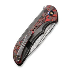 WE Equivik Folding Knife Gray/Red/Black Titanium Lava Flow Carbon Fiber Inlay Handle Damasteel Drop Point Plain Edge WE23020-DS1 14 WE Equivik Folding Knife Gray/Red/Black Titanium Lava Flow Carbon Fiber Inlay Handle Damasteel Drop Point Plain Edge WE23020-DS1 -We Knife 7017da2d 64a0 48c6 85b7 2d210fe2a0aa 74780.1701305807