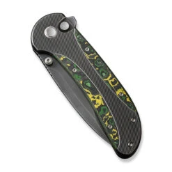 WE Zizzit Folding Knife Gray/Black/Yellow/Green Titanium Toxic Storm Fat Carbon Fiber Handle 20CV Drop Point Plain Edge Polished Gray Finish WE23031-4 13 WE Zizzit Folding Knife Gray/Black/Yellow/Green Titanium Toxic Storm Fat Carbon Fiber Handle 20CV Drop Point Plain Edge Polished Gray Finish WE23031-4 -We Knife 70c40137 93f6 4dd9 bbaf 24f37c91e43d 81327.1715863703