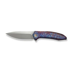 WE Acuminal Folding Knife Flamed Titanium Handle Vanax Plain Edge Polished Bead Blast Finish WE23070-4 -We Knife 74 7 68523.1729703581