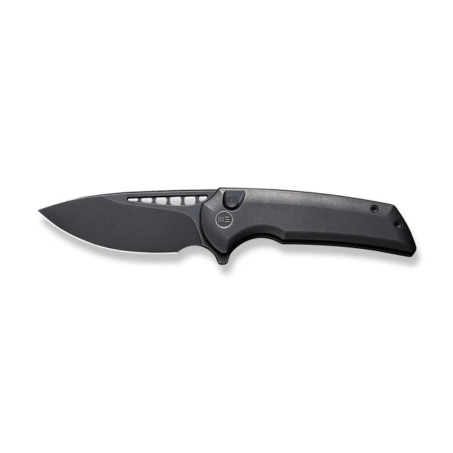 WE Mini Malice Folding Knife Black Titanium Handle 20CV Drop Point Plain Edge Black Stonewash Finish WE054BL-1 9 WE Mini Malice Folding Knife Black Titanium Handle 20CV Drop Point Plain Edge Black Stonewash Finish WE054BL-1 - Image 7