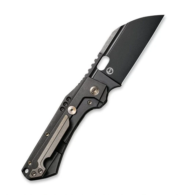 WE Roxi 3 Folding Knife Black Titanium Handle S35VN Plain Edge Black Stonewash Finish WE19072-2 4 WE Roxi 3 Folding Knife Black Titanium Handle S35VN Plain Edge Black Stonewash Finish WE19072-2 - Image 2