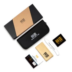 WE Ezinta Folding Knife Polished Gray Titanium Handle M390 Plain Edge Polished Gray Finish WE22041-3 -We Knife 88d871aa e87b 45c3 94b0 ef0071f44d03 05033.1721927452