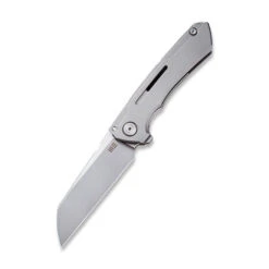 WE Knife Mini Buster Frame Lock Knife Gray Ti Handle Plain 20CV Bead Blast Blade 2003A