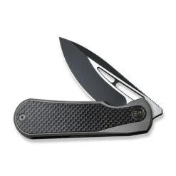 WE Baloo Flipper Folding Knife Black/Gray Titanium/Twill Carbon Fiber Inlay Handle 20CV Drop Point Plain Edge Black/Satin Flat Finish WE21033-2 15 WE Baloo Flipper Folding Knife Black/Gray Titanium/Twill Carbon Fiber Inlay Handle 20CV Drop Point Plain Edge Black/Satin Flat Finish WE21033-2 -We Knife 8fdc353a e78a 4bc6 b7c9 2ec3a602ea3e 24976.1660046800