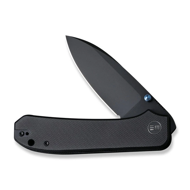 WE Big Banter Folding Knife Black G10 Handle 20CV Drop Point Plain Edge Black Stonewash Finish WE21045-1 5 WE Big Banter Folding Knife Black G10 Handle 20CV Drop Point Plain Edge Black Stonewash Finish WE21045-1 - Image 3