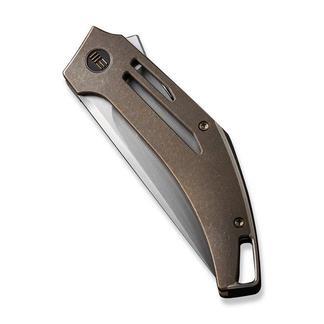 WE Speedliner Folding Knife Bronze Titanium Handle 20CV Drop Point Plain Edge Hand Rubbed Satin Finish WE22045C-2 6 WE Speedliner Folding Knife Bronze Titanium Handle 20CV Drop Point Plain Edge Hand Rubbed Satin Finish WE22045C-2 - Image 4