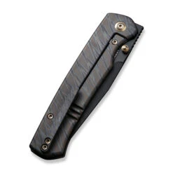 WE Evoke Folding Knife Tiger Striped Pattern Flamed Titanium Handle 20CV Clip Point Plain Edge Black Stonewash Finish WE21046-4 16 WE Evoke Folding Knife Tiger Striped Pattern Flamed Titanium Handle 20CV Clip Point Plain Edge Black Stonewash Finish WE21046-4 -We Knife 97e37286 e9ff 4c48 8dda 84981895571c 36824.1666113192