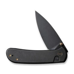 WE Qubit Folding Knife Black Titanium Handle 20CV Drop Point Plain Edge Black Stonewash Finish WE22030F-1 -We Knife 98ff9f4a f74f 4f28 96cc 567d2b0a59dd 29217.1705961828