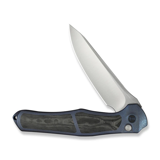 (Wrong Box) WE 702XI Folding Knife Blue Titanium Integral/Shredded Carbon Fiber Inlay Handle M390 WE07B-1 5 (Wrong Box) WE 702XI Folding Knife Blue Titanium Integral/Shredded Carbon Fiber Inlay Handle M390 WE07B-1 - Image 3