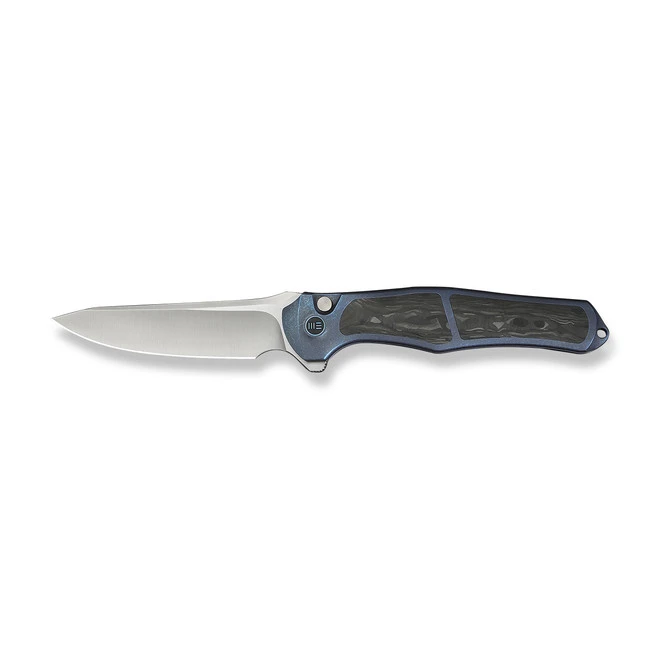 (Wrong Box) WE 702XI Folding Knife Blue Titanium Integral/Shredded Carbon Fiber Inlay Handle M390 WE07B-1 10 (Wrong Box) WE 702XI Folding Knife Blue Titanium Integral/Shredded Carbon Fiber Inlay Handle M390 WE07B-1 - Image 8