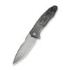 WE Archeozoic Folding Knife Gray Hand Rubbed Titanium/Aluminum Foil Carbon Fiber Handle M390 Hand Rubbed Satin Finish WE23091-2 -We Knife Clipping Path Archeozoic WE23091 2 1 14575.1724530059