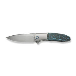 WE Archeozoic Folding Knife Polished Bead Blast/Arctic Storm Fat Carbon Fiber Handle M390 Plain Edge Polished Bead Blast Finish WE23091-4 -We Knife Clipping Path Archeozoic WE23091 4 8 78994.1724776779