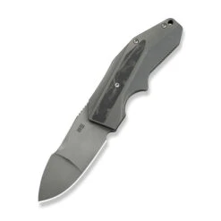 WE Coral Folding Knife Gray Titanium/Marble Carbon Fiber Handle 20CV Plain Edge Gray Stonewash Finish WE24044-2 -We Knife Clipping Path Coral WE24044 2 1 10763.1749235232