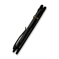 WE High-Fin XL Folding Knife Diamond Black Titanium Handle 20CV Plain Black Blade WE24010-1 -We Knife Clipping Path High Fin XL WE24010 1 6 29026.1732218800