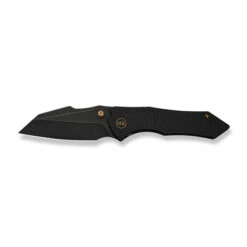 WE High-Fin XL Folding Knife Diamond Black Titanium Handle 20CV Plain Black Blade WE24010-1 -We Knife Clipping Path High Fin XL WE24010 1 8 23951.1732218800