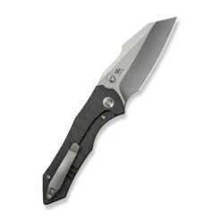 WE High-Fin XL Folding Knife Diamond Tiger Stripe Titanium Handle 20CV Plain Edge Polsihed Bead Blast Finish WE24010-4 -We Knife Clipping Path High Fin XL WE24010 4 2 01938.1732221477