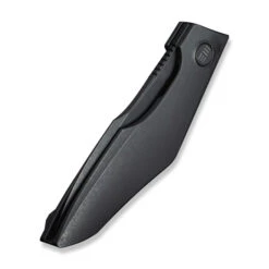 WE Krait Snake Folding Knife Black Titanium Handle M390 Plain Edge Black Stonewash Finish WE24084-1 -We Knife Clipping Path Krait Snake WE24084 1 6 76858.1754493331