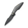 WE Krait Snake Folding Knife Polished Gray Titanium Handle M390 Plain Edge Polished Gray Finish WE24084-3 -We Knife Clipping Path Krait Snake WE24084 3 1 50829.1754494873