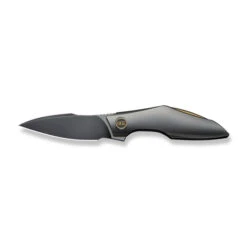WE Krait Snake Folding Knife Polished Gray Titanium Handle M390 Plain Edge Polished Gray Finish WE24084-3 -We Knife Clipping Path Krait Snake WE24084 3 8 40574.1754494873