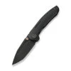WE Micro Trogon Folding Knife Black Titanium Handle M390 Plain Edge Black Stonewash Finish WE24043-1 -We Knife Clipping Path Micro Trogon WE24043 11 45237.1744736109