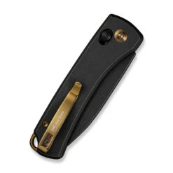 WE Nightblade Folding Knife Black Titanium Handle 20CV Plain Edge Black Stonewash Finish WE22046-1 -We Knife Clipping Path Nightblade WE22046 1 5 65276.1732586817